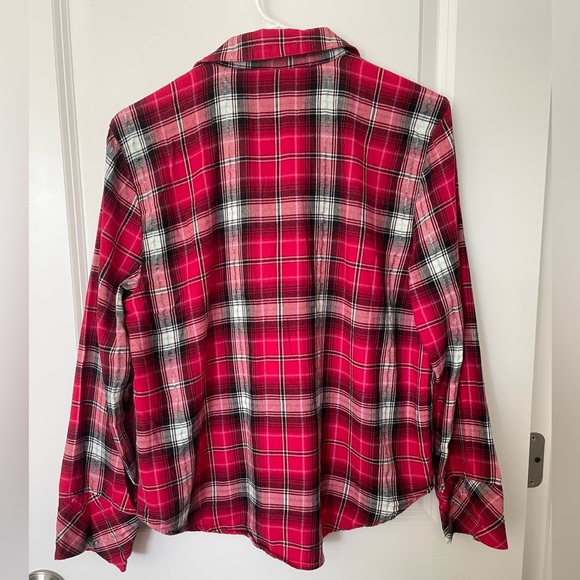 Victorias’s Secret 2pc Plaid Pajama Set Long Sleeve Button Down and Pants - Picture 3 of 15